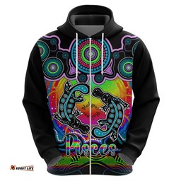 personalised australia pisces platypus zodiac hoodie auz astrology aboriginal rainbow