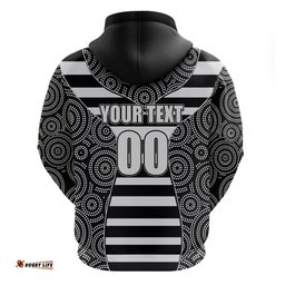 afl magpies hoodie mix dot aboriginal