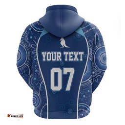 personalised indigenous nsw blues rugby hoodie state of origin blue dynamic