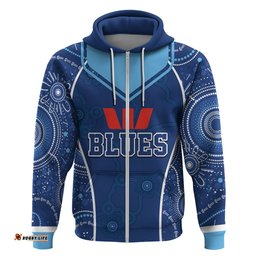 personalised indigenous nsw blues rugby hoodie state of origin blue dynamic
