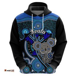 personalised australian astrology hoodie aboriginal koala zodiac sign