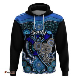 personalised australian astrology hoodie aboriginal koala zodiac sign