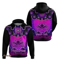 personalised australia scorpio tarantulas spider zodiac hoodie auz astrology aboriginal magenta