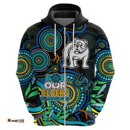 custom bulldogs rugby aboriginal art hoodie naidoc indigenous tribal