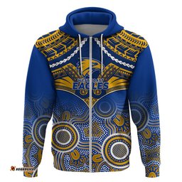 west coast football hoodie eagles aboriginal mix polynesian pattern