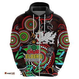 custom dragons rugby aboriginal art hoodie naidoc indigenous tribal