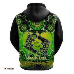 personalised australia pisces platypus zodiac hoodie auz astrology aboriginal green