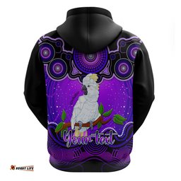 personalised australia libra cockatoo zodiac hoodie auz astrology aboriginal purple