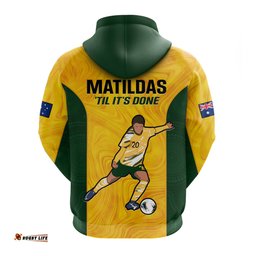 australia soccer hoodie sam kerr matildas world cup yellow