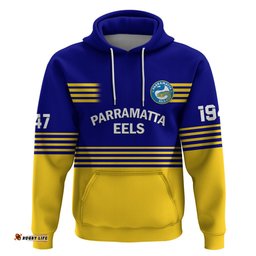 eels rugby hoodie parramatta 1947 dynamic blue