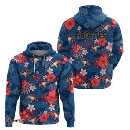 roosters rugby hoodie beautiful floral pattern spring summer vibe