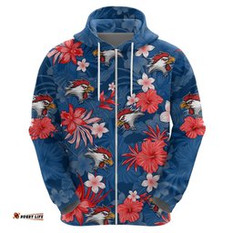 roosters rugby hoodie beautiful floral pattern spring summer vibe