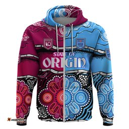 nsw combine qld state of origin hoodie new south wales and queensland aboriginal