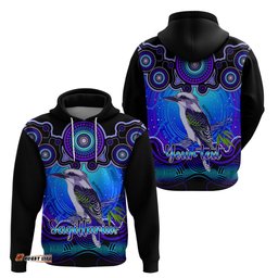 personalised australia sagittarius kookaburra zodiac hoodie auz astrology aboriginal blue