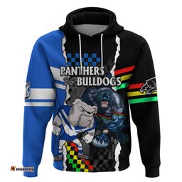 nrl combine bulldogs and panthers hoodie