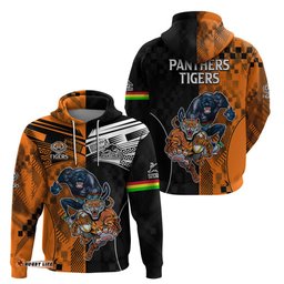 nrl tigers combine panthers rugby hoodie sporty style