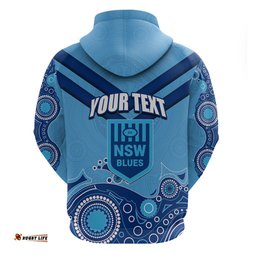 custom state of origin nsw blues vs qld maroon rugby hoodie blue style