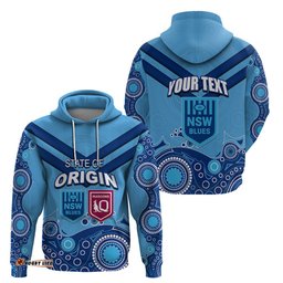 custom state of origin nsw blues vs qld maroon rugby hoodie blue style