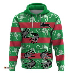 rabbitohs rugby premiers hoodie go the bunnies aboriginal dots
