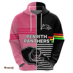 penrith panthers rugby hoodie proud the panthers comeback black and pink