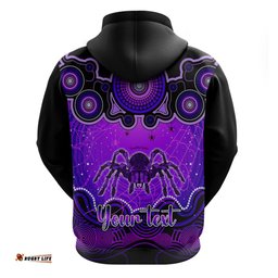 personalised australia scorpio tarantulas spider zodiac hoodie auz astrology aboriginal purple