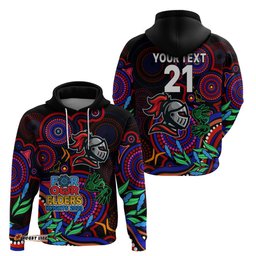 custom knights rugby aboriginal art hoodie naidoc indigenous tribal