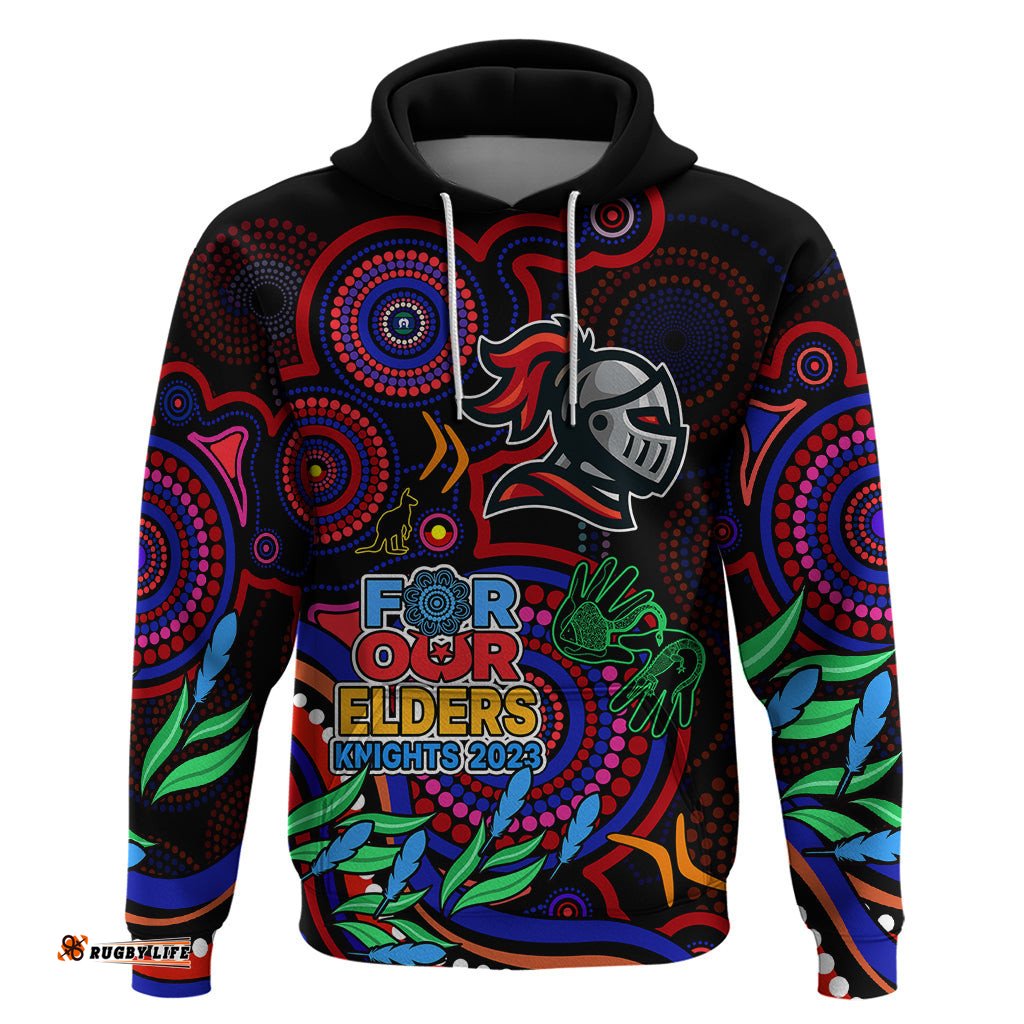 custom knights rugby aboriginal art hoodie naidoc indigenous tribal