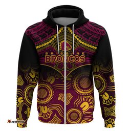 broncos rugby hoodie brisbane 1987 aboriginal mix polynesian pattern