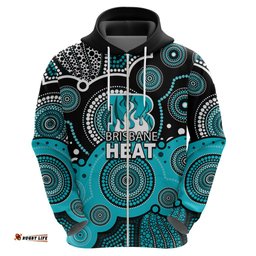 custom text and number brisbane heat bbl hoodie aboriginal patterns