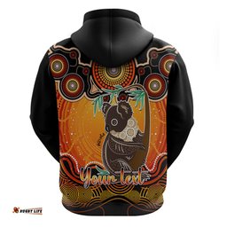 personalised australia cancer koala zodiac hoodie auz astrology aboriginal red