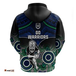 warriors rugby hoodie nz aboriginal mix polynesian pattern