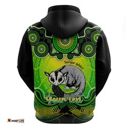 personalised australia gemini sugar gilder zodiac hoodie auz astrology aboriginal green
