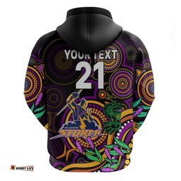 custom storm rugby aboriginal art hoodie naidoc indigenous tribal