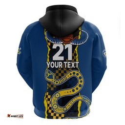 custom text and number nrl combine cowboys and parra eels hoodie sporty style