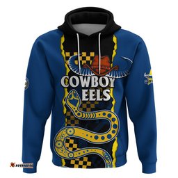 custom text and number nrl combine cowboys and parra eels hoodie sporty style
