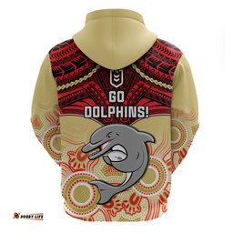 dolphins rugby hoodie aboriginal mix polynesian pattern