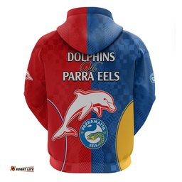 nrl dolphins combine parra eels hoodie sporty style