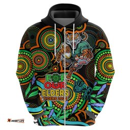 tigers rugby aboriginal art hoodie naidoc indigenous tribal