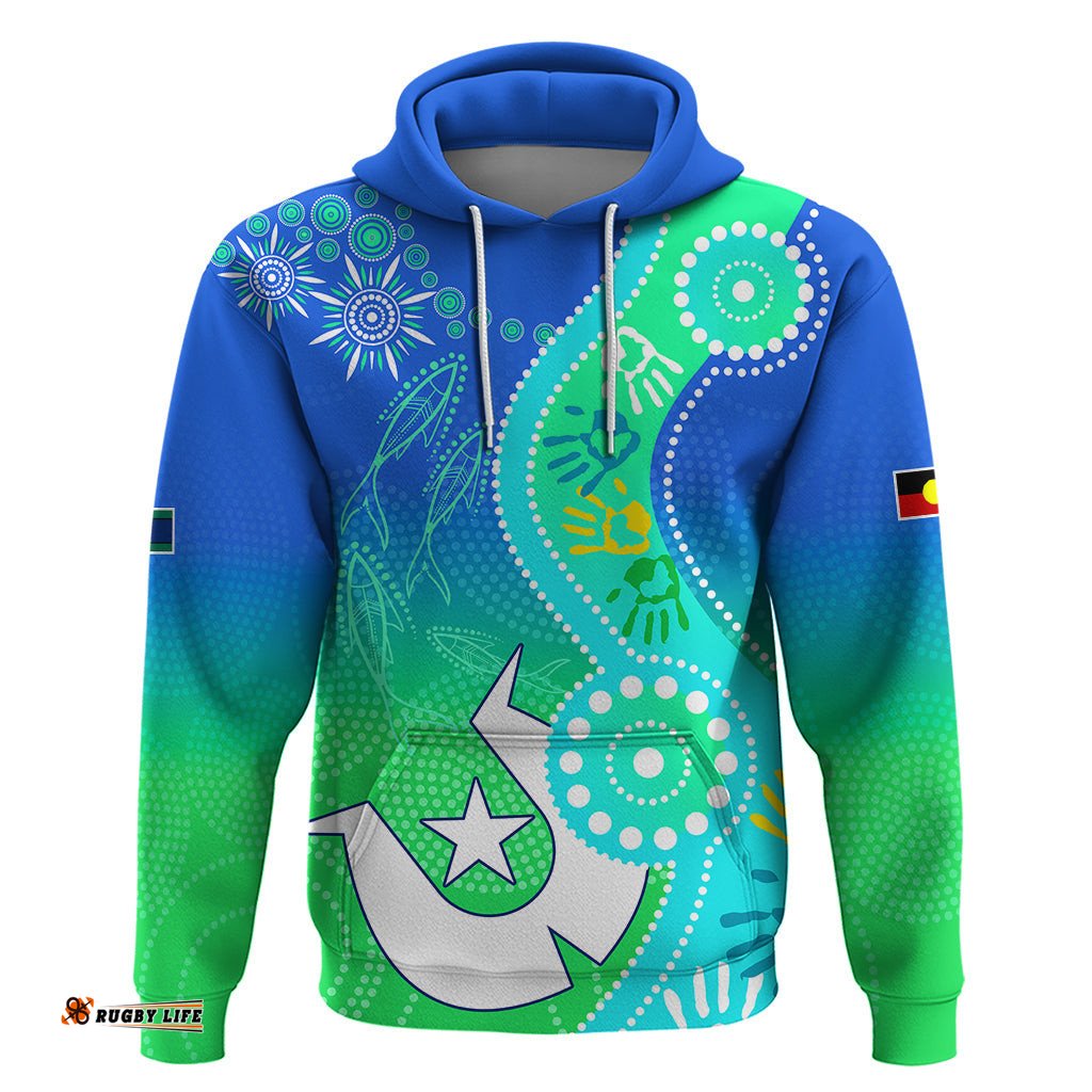 personalised australia naidoc hoodie aboriginal tribal art stylization