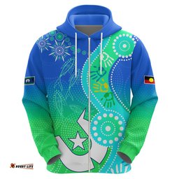 personalised australia naidoc hoodie aboriginal tribal art stylization
