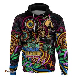 custom lions football aboriginal art hoodie naidoc indigenous tribal