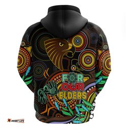 hawks football aboriginal art hoodie naidoc indigenous tribal