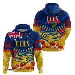 eels rugby anzac hoodie lest we forget