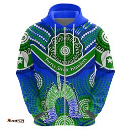 custom personalised torres strait islanders hoodie dhari australian aboriginal art