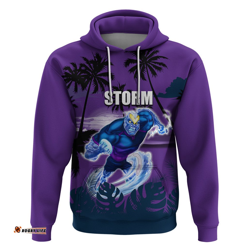 nrl storm hoodie summer vibe style