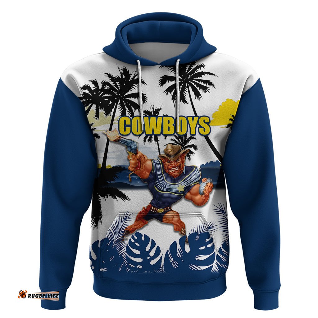 nrl cowboys hoodie summer vibe style