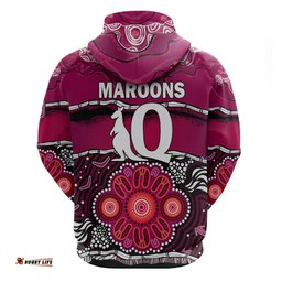 maroons rugby hoodie aboriginal queensland state of origin