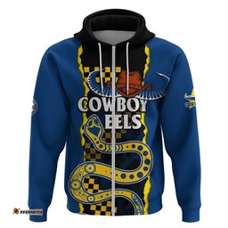 nrl combine cowboys and parra eels hoodie sporty style