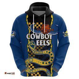 nrl combine cowboys and parra eels hoodie sporty style