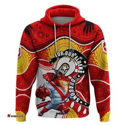 dragons mascot nrl hoodie naidoc